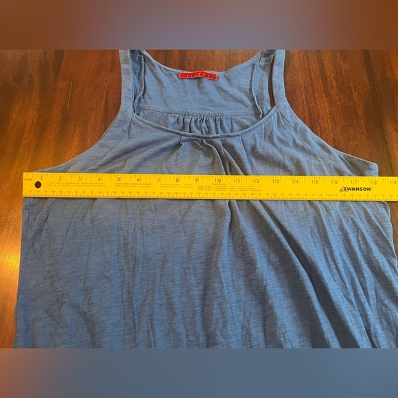 Velvet by Graham & Spencer Blue Sleeveless Cotton Tank with Scoop Neckline - XL - Picture 2 of 5